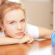 pngtree pensive teenage girl with clock people waiting trouble photo image 6704802